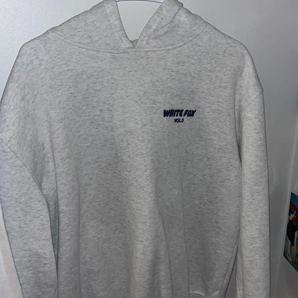 White fox hoodie